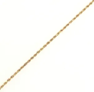 14KY 1.50mm Rope Chain Length:18in Gram Weight:3.6g