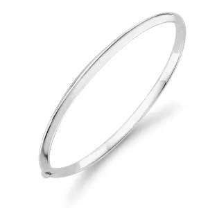 9K White Gold Classic Bangle