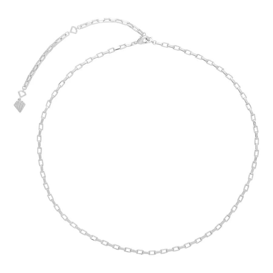 Alaia Box Chain Silver Necklace