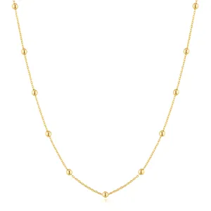 Ania Haie Yellow Gold Bead Station Necklace