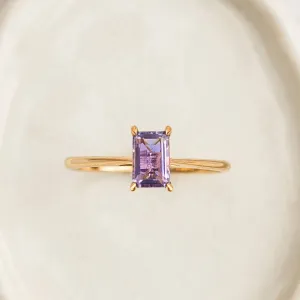 Baguette Ring Amethyst - Charlotte