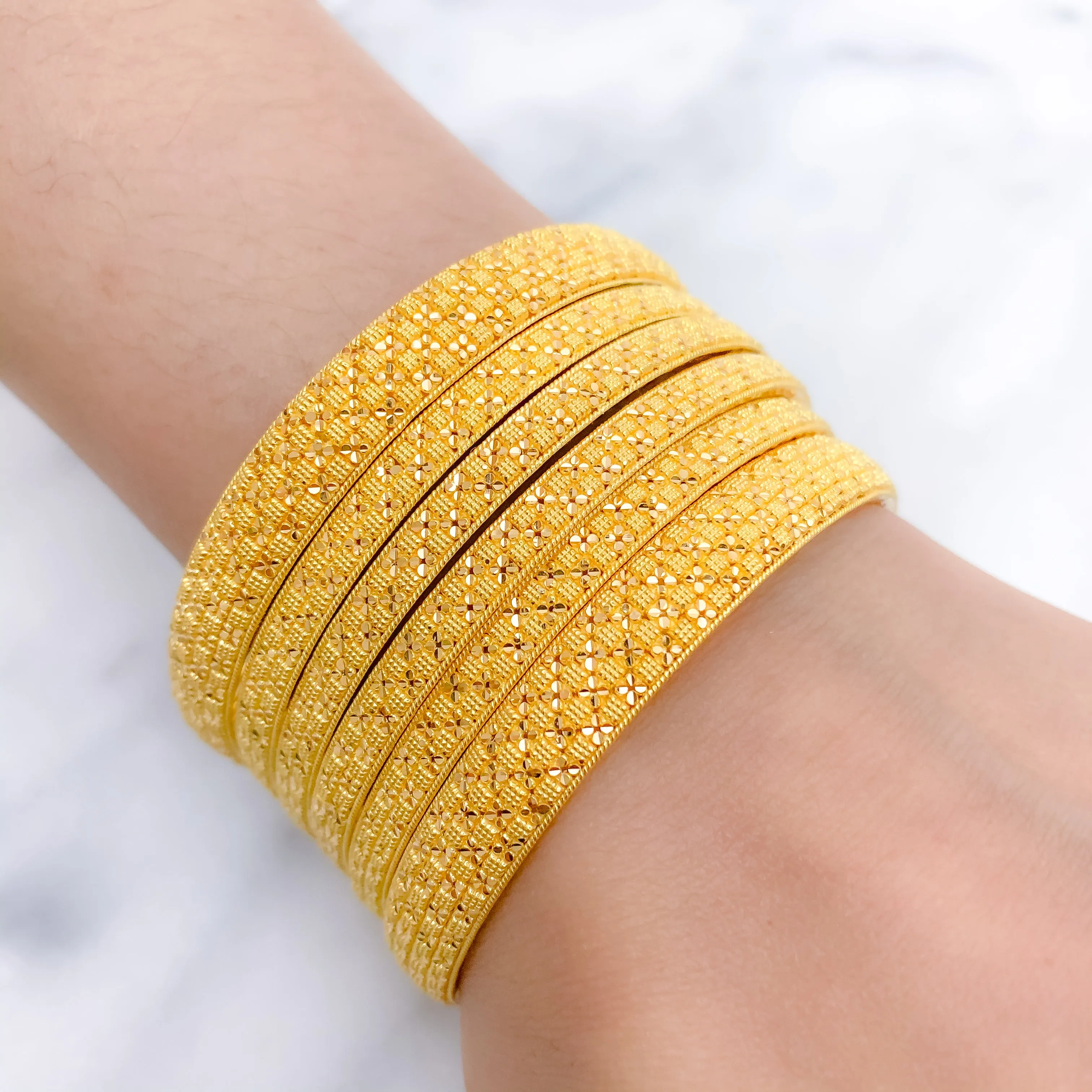 Beautifully Crafted Classic Gold Bangles