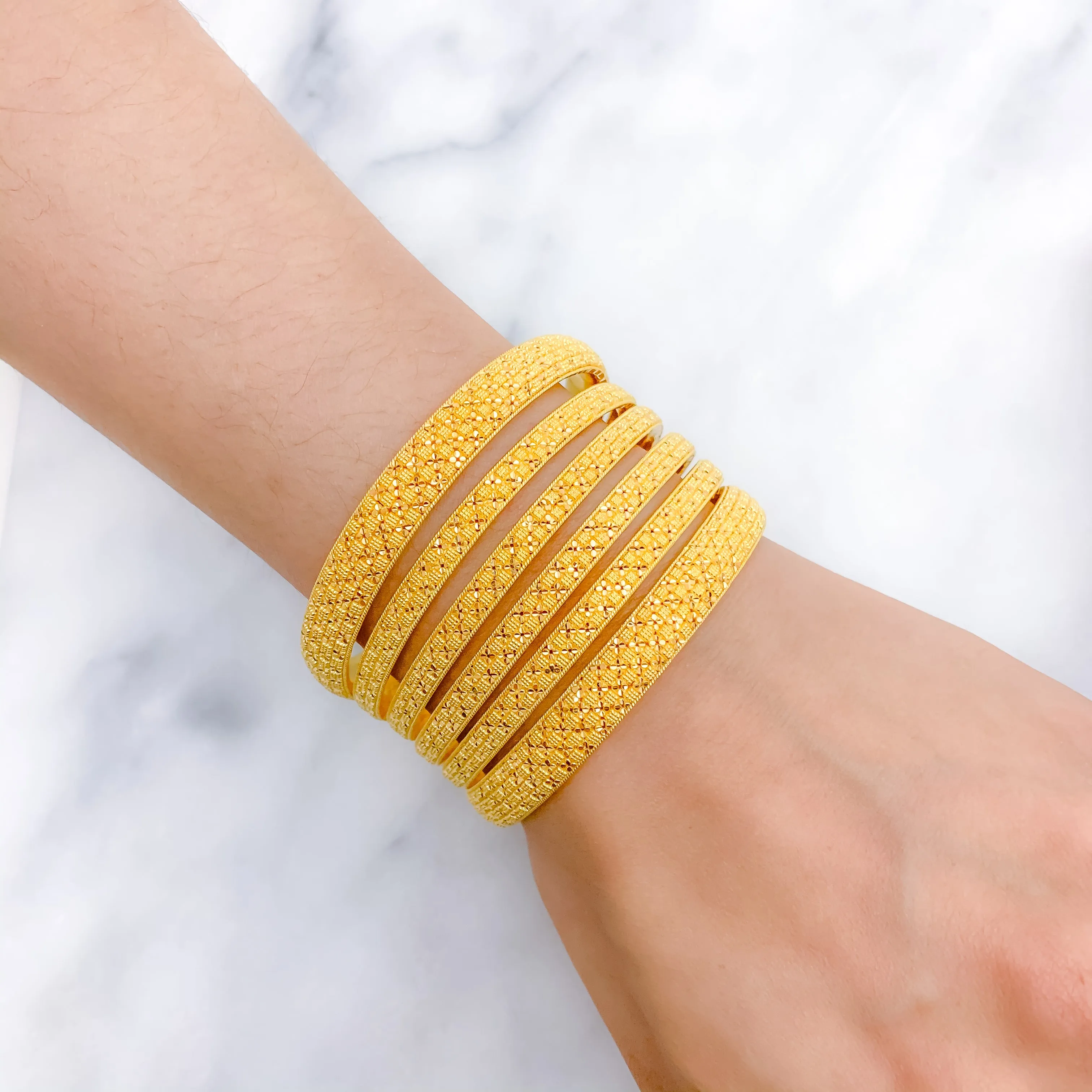 Beautifully Crafted Classic Gold Bangles