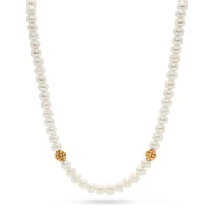 Berry Single Strand Necklace - Pearl