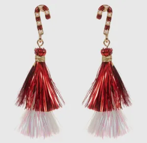 Candy Cane Fringe Earrings