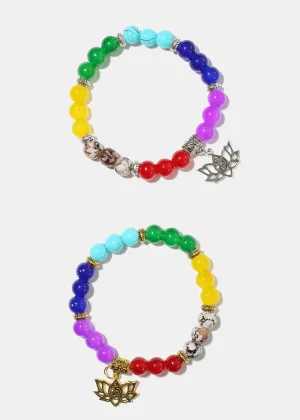 Chakra Multi Bead Bracelet