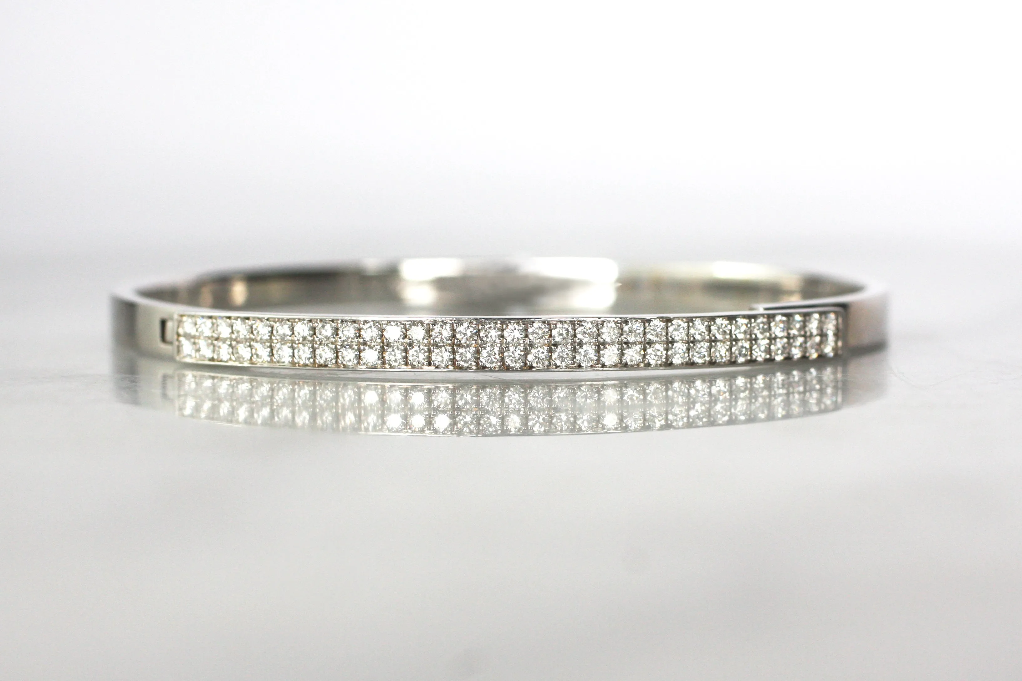 Classic Diamond and Gold Bangle (Multiple Colors)