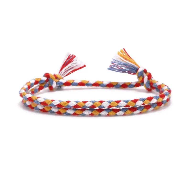 Color Woven Cotton Comfortable Hand Bracelet