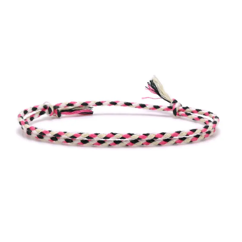 Color Woven Cotton Comfortable Hand Bracelet