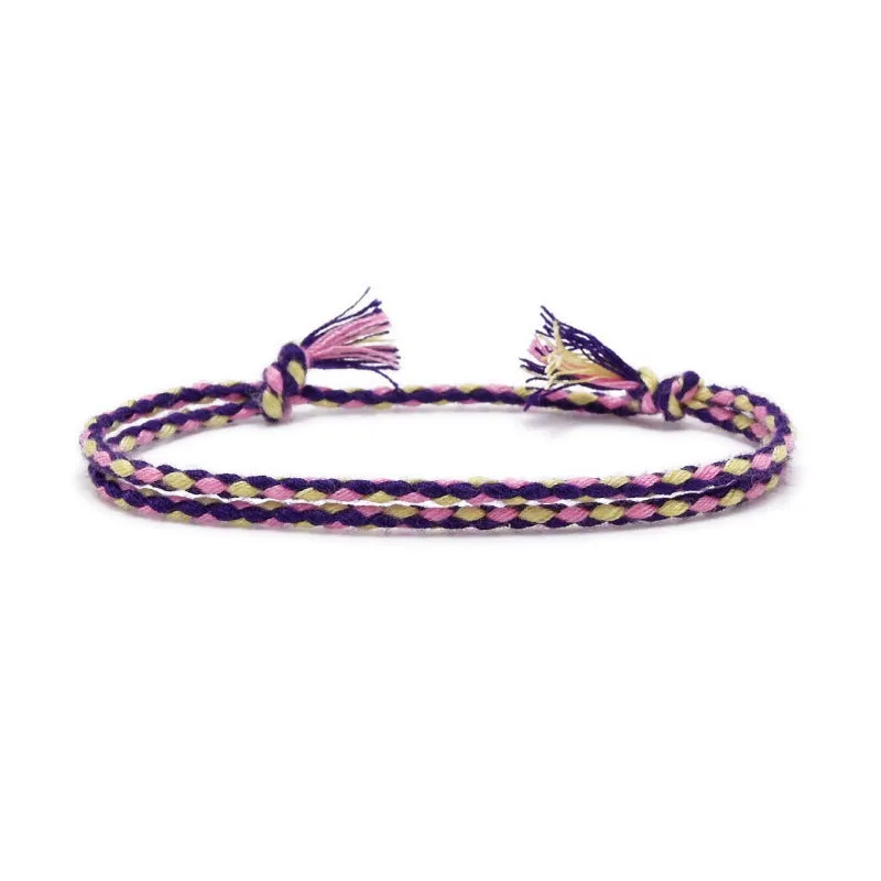 Color Woven Cotton Comfortable Hand Bracelet