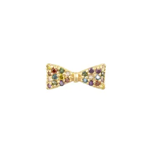 Diamond 14K Bow Stud