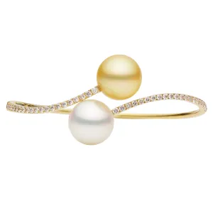 DSL 18k Yellow Gold South Sea Pearl Bangle