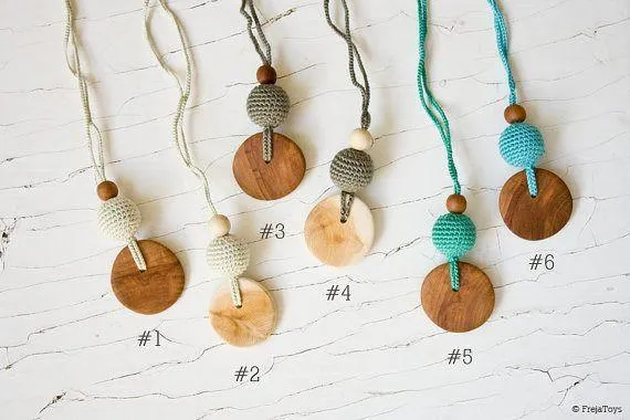 FrejaToys Natural Silk and Wood Necklaces