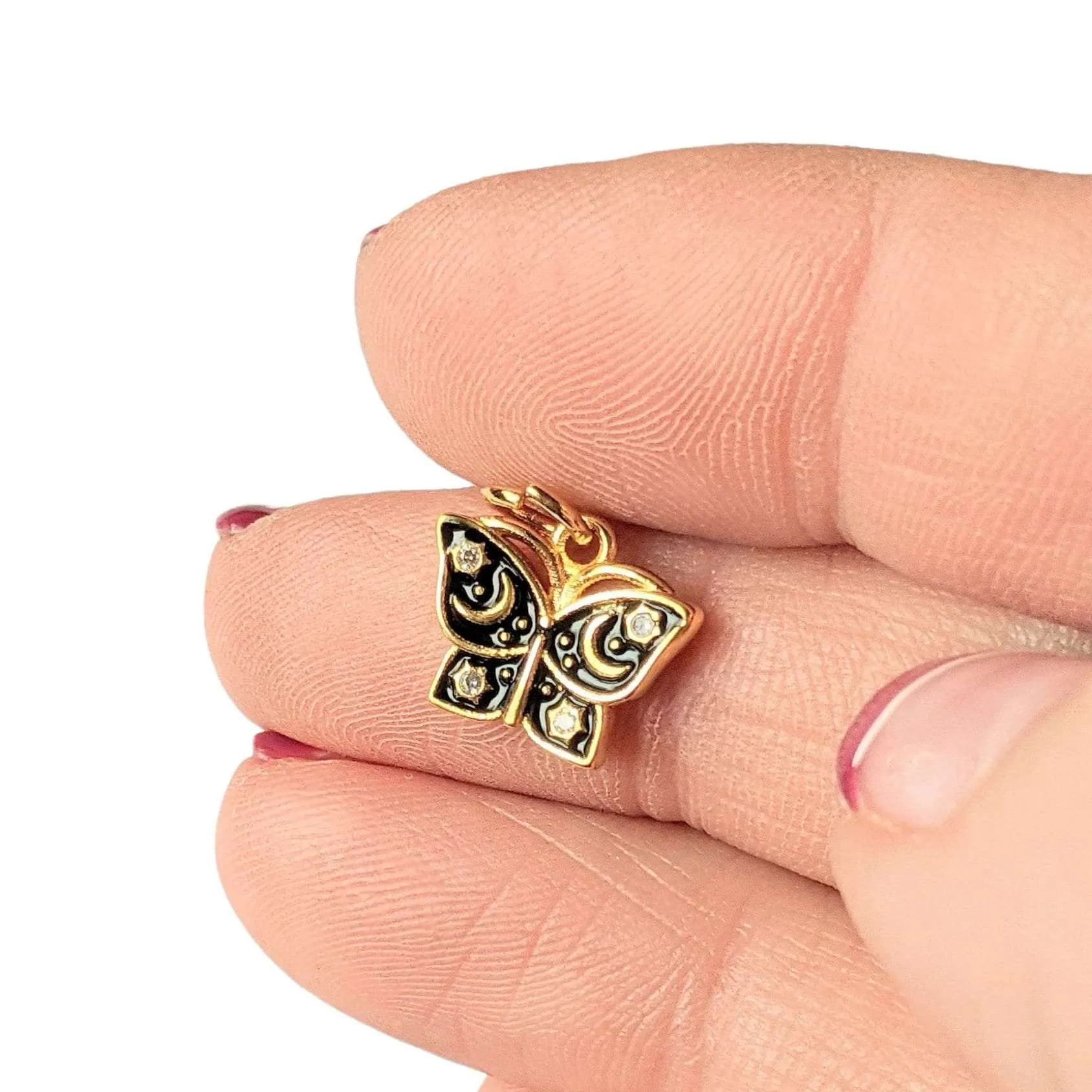 Gold Celestial Butterfly charm