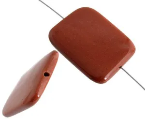 Goldstone 30x40mm Rectangle Beads