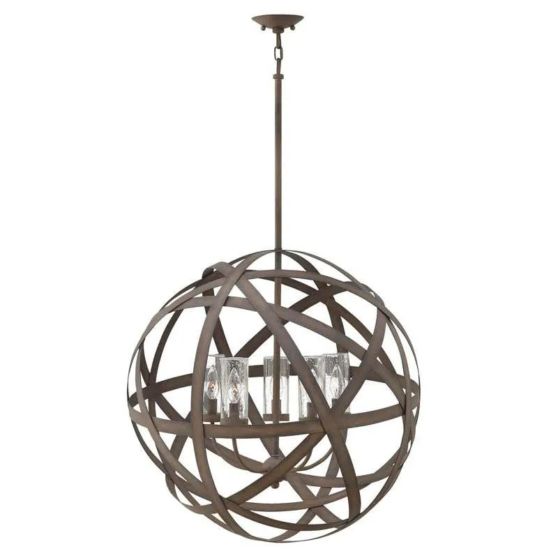 Hinkley 29705VI Outdoor Carson Vintage Iron Hanging Light