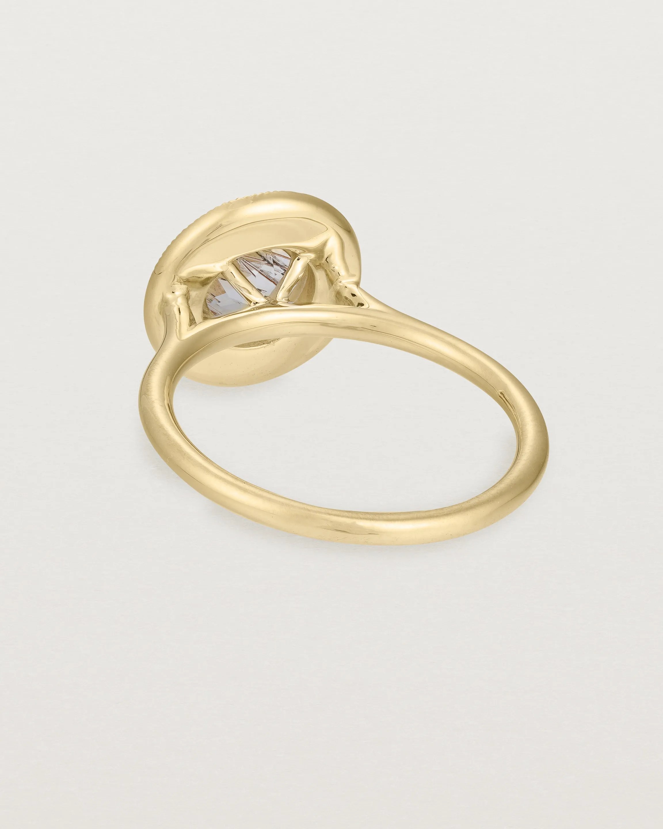 Imogen Halo Ring | Rutilated Quartz & Diamonds