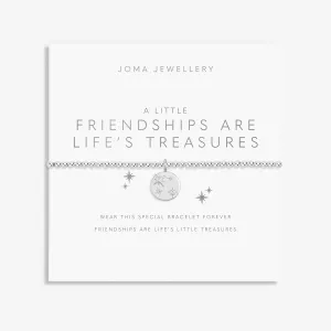 Joma Jewellery Silver Plated A Little 'Friendships Are Life's Treasures' Bracelet