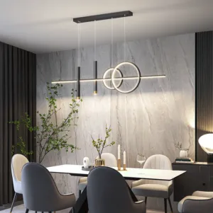 LED Rings & Rods Creative Decorative Modern Pendant Light