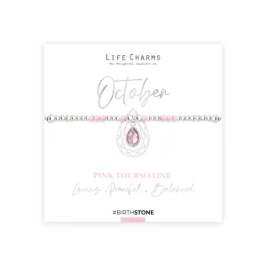 Life Charms October Birthstone Bracelet