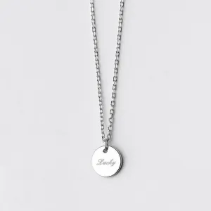 Lustrous Lucky Charm Minimal Necklace