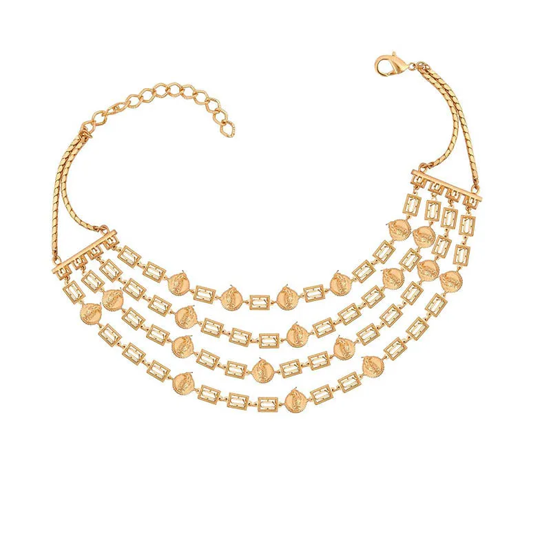 Luxuriance Gold Plated Layered Necklace