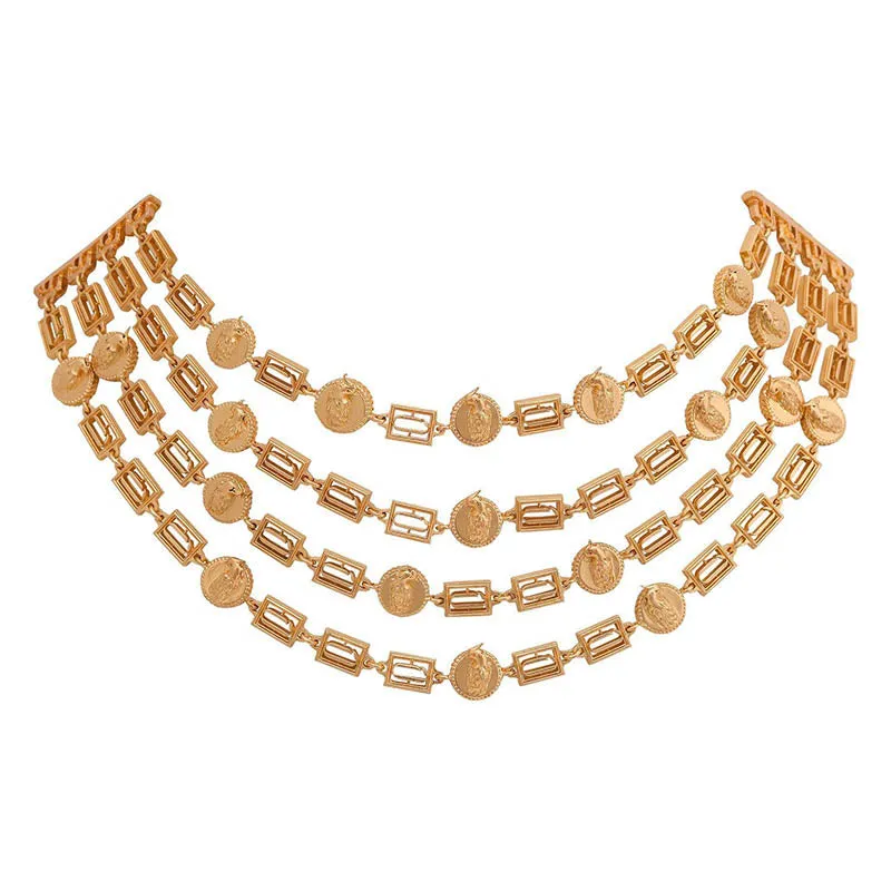 Luxuriance Gold Plated Layered Necklace