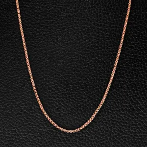 Minimal Rose Gold Box Chain