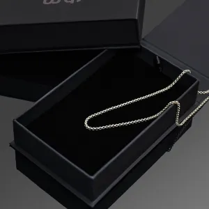 Minimal Silver Box Chain - Necklace