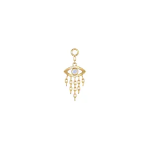 Modern Mood Evil Eye Charm with moonstone