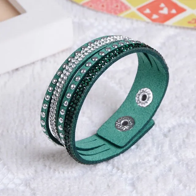 New Fashion  Leather Bracelet! Factory Discount Prices, Charm Bracelet!1 Free Shipping!