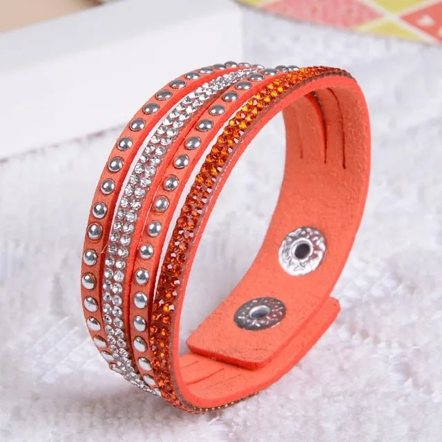 New Fashion  Leather Bracelet! Factory Discount Prices, Charm Bracelet!1 Free Shipping!