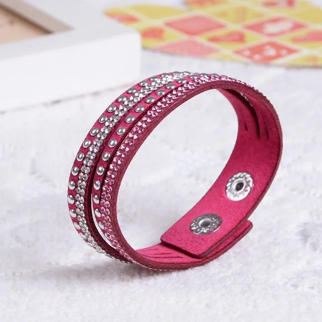 New Fashion  Leather Bracelet! Factory Discount Prices, Charm Bracelet!1 Free Shipping!