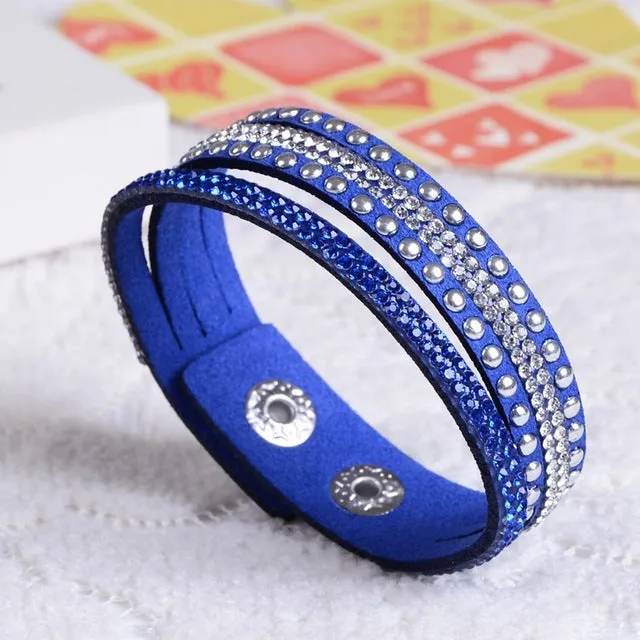 New Fashion  Leather Bracelet! Factory Discount Prices, Charm Bracelet!1 Free Shipping!