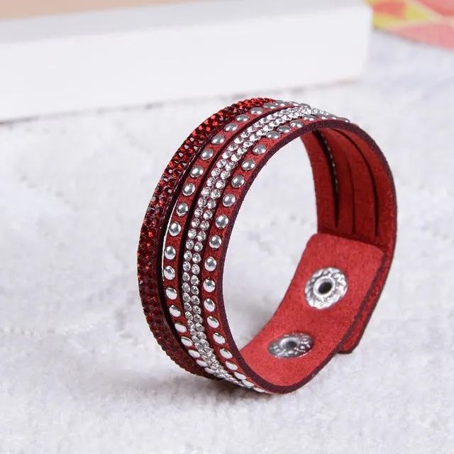 New Fashion  Leather Bracelet! Factory Discount Prices, Charm Bracelet!1 Free Shipping!