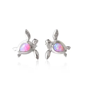 Opal Hilo Honu Earrings