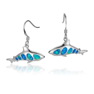 Opal Shark Earrings