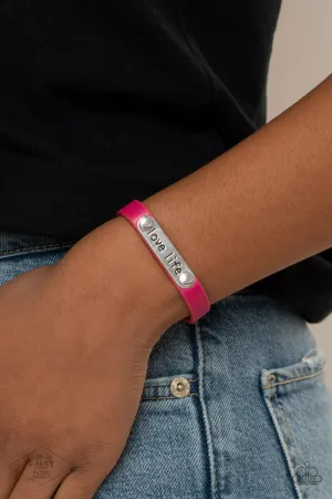 Paparazzi Bracelet ~ Love Life - Pink