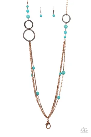 Paparazzi Local Charm - Copper Lanyard Necklace