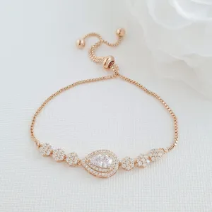 Rose Gold Slider Bracelets - Joni