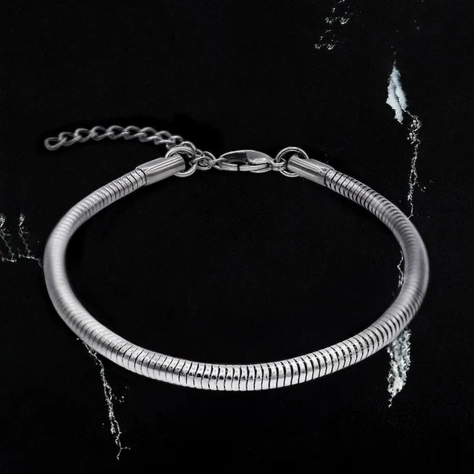 Rounded Snake Chain - Silver