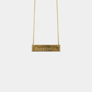 Scorpio - necklace - gold plated