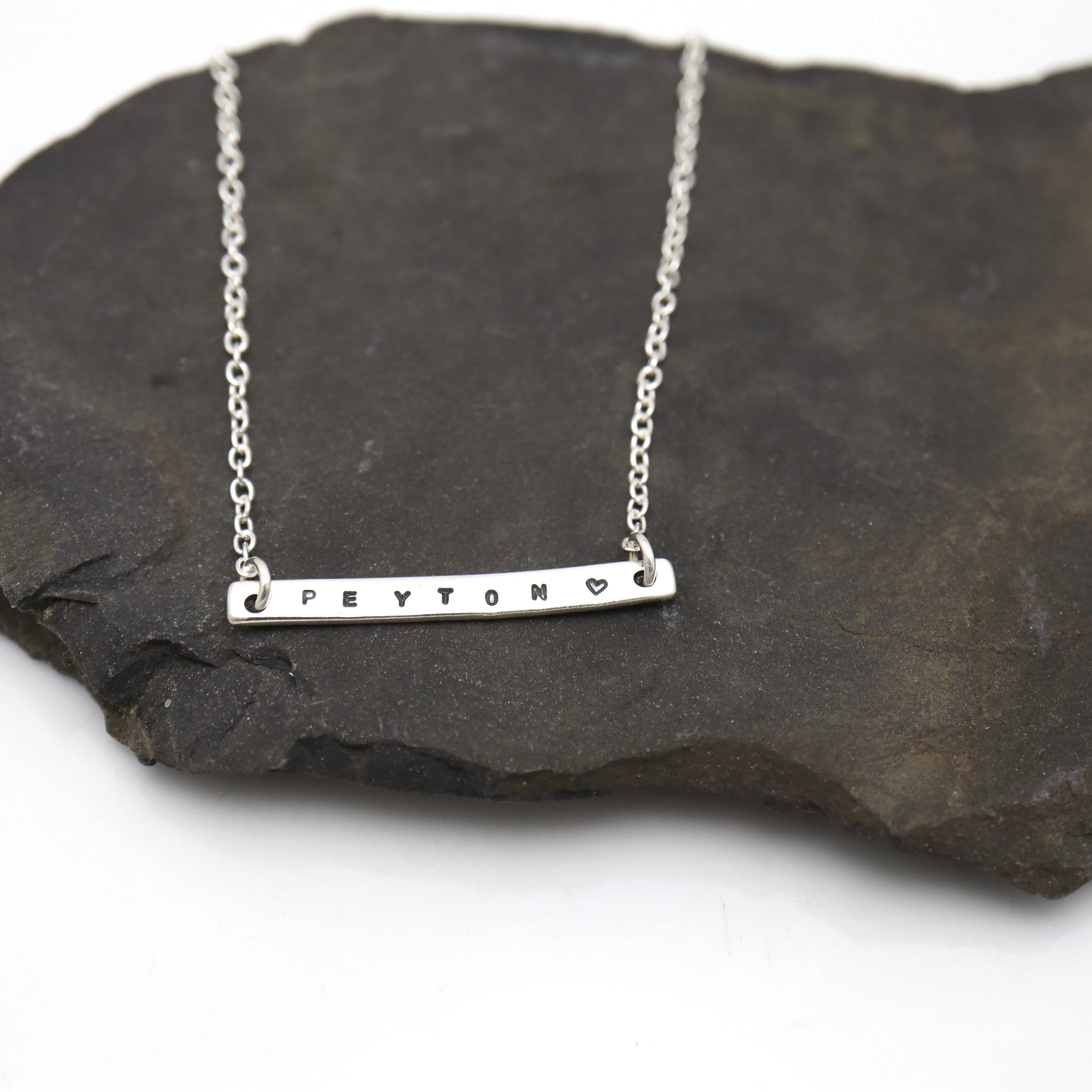 Silver Bar Necklace