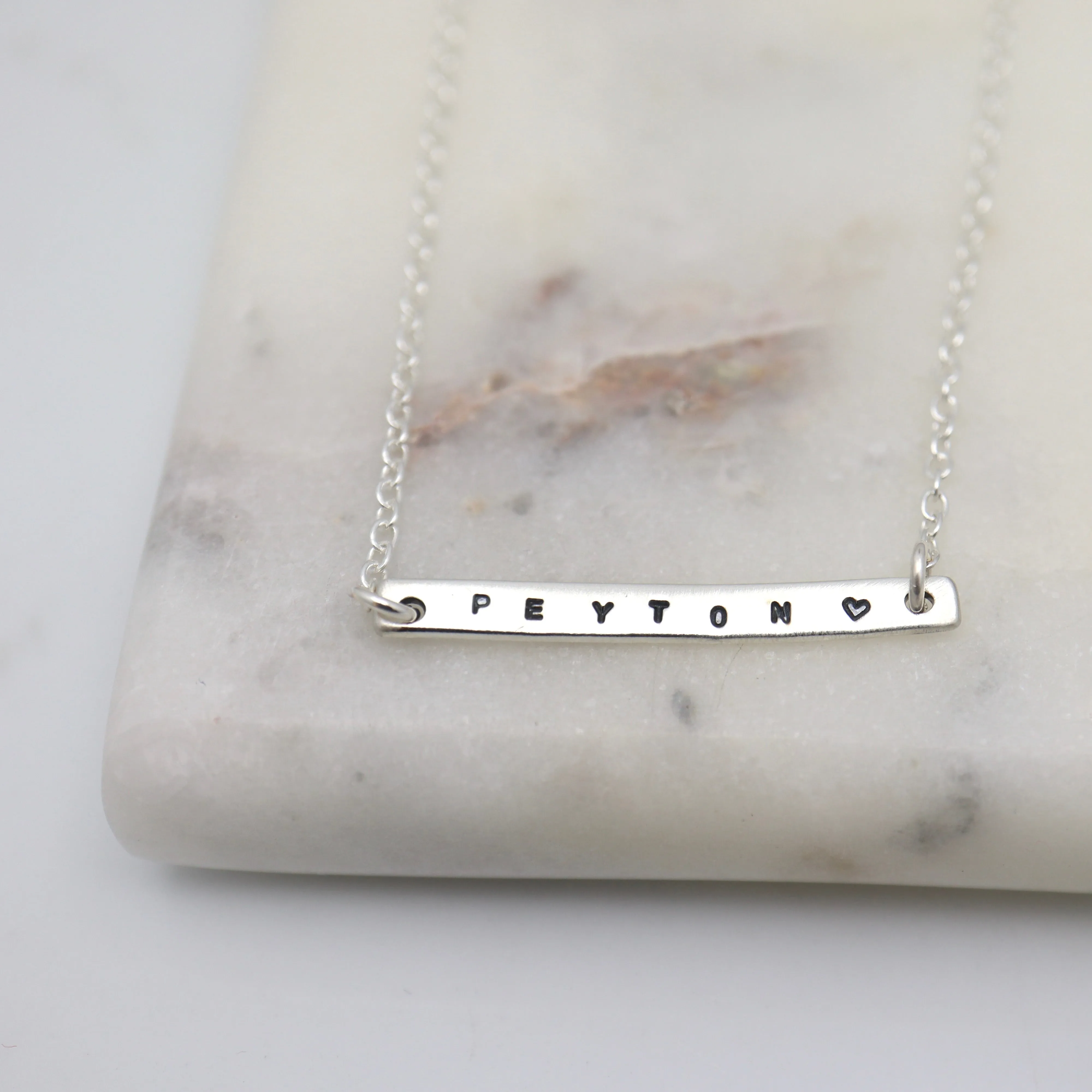 Silver Bar Necklace