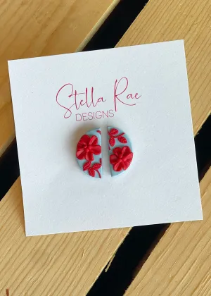 Stella Rae Floral Half Studs