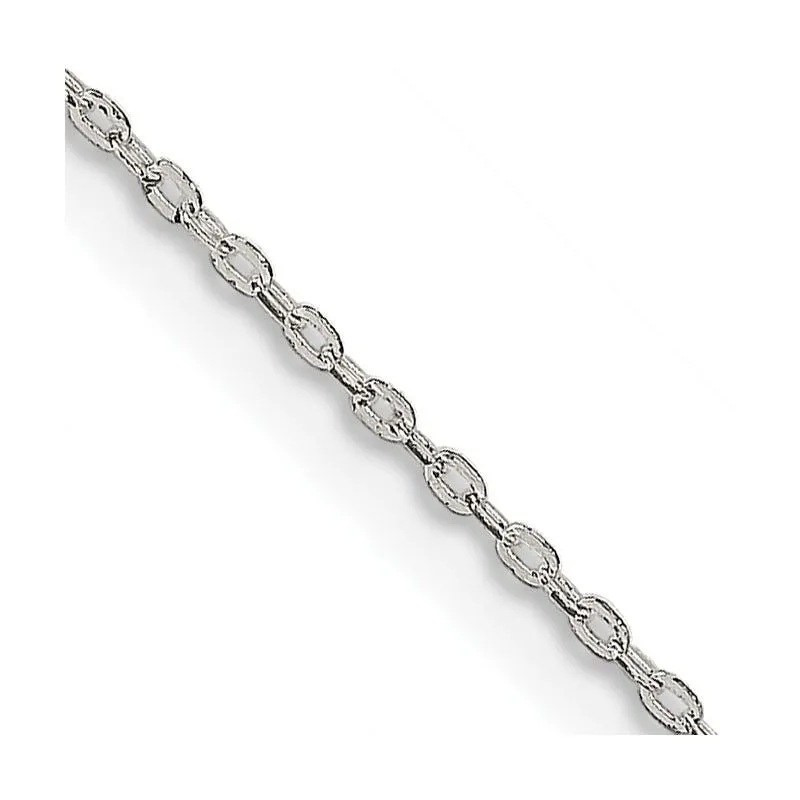 Sterling Silver 0.5mm Flat Link Cable Chain Necklace