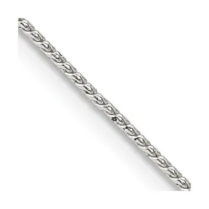 Sterling Silver 0.95mm Round Franco Chain Necklace