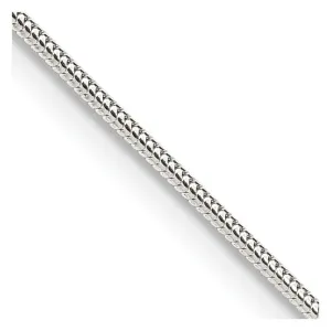 Sterling Silver 1.2mm Round Snake Chain Necklace