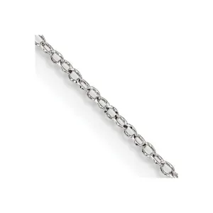 Sterling Silver 1mm Cable Chain Necklace