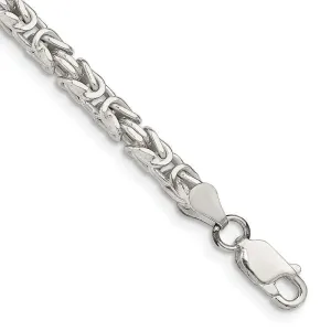 Sterling Silver 3.25mm Byzantine Chain Bracelet